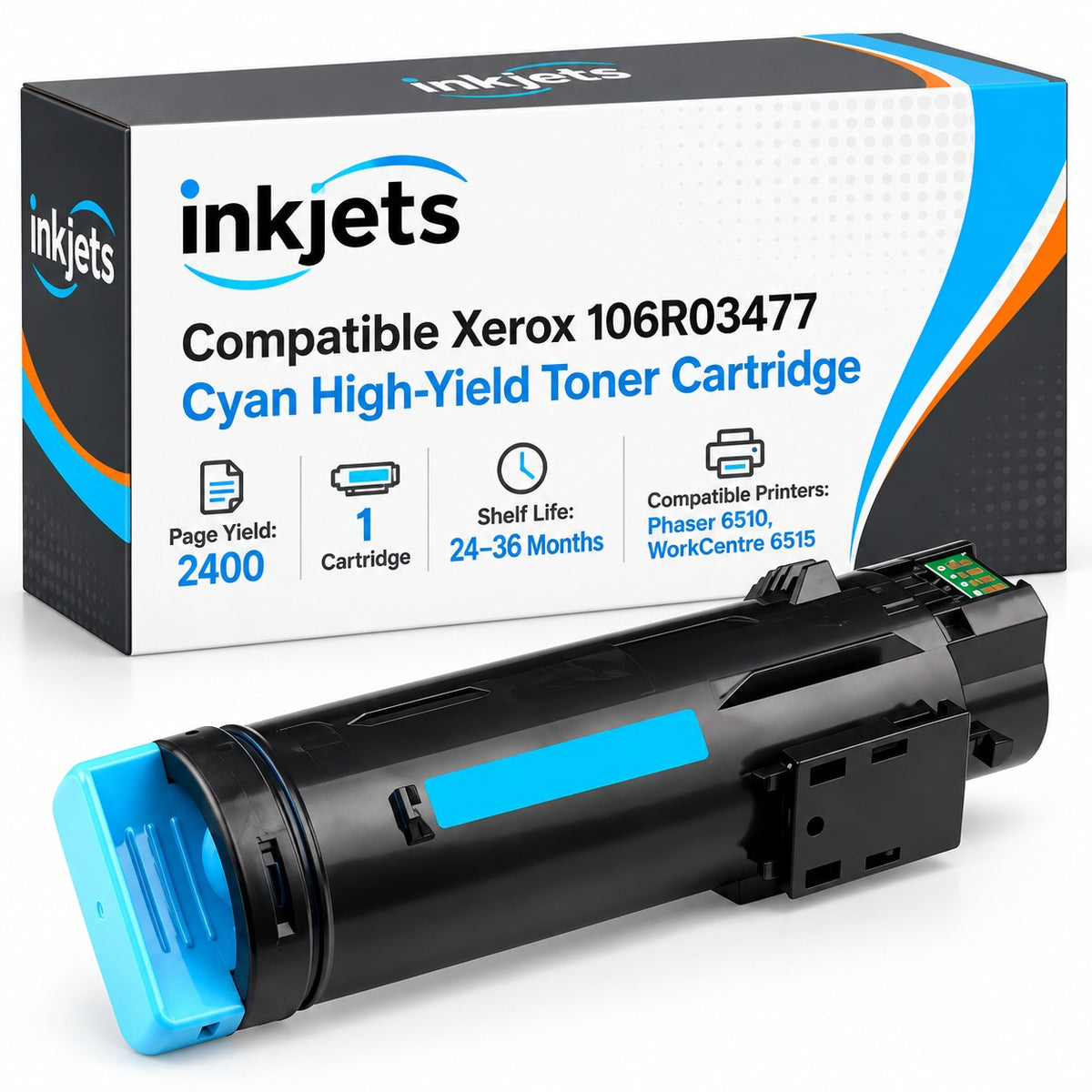 Xerox 106R03477 Cyan High-Yield Compatible Toner Cartridge