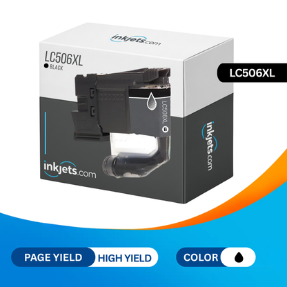 Brother LC506XLBK Black High Yield Compatible Ink Cartridge