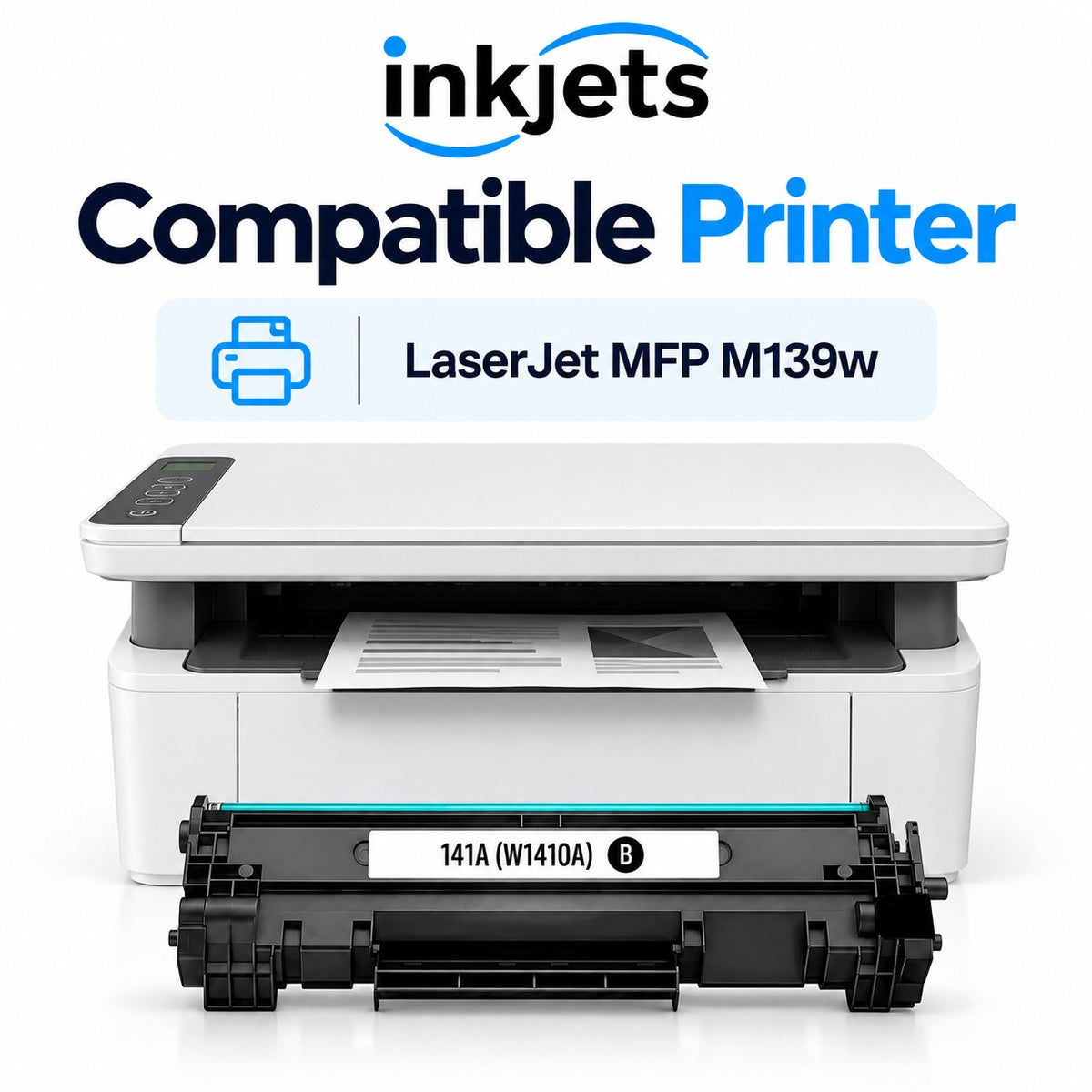 Compatible HP 141A (W1410A) Standard Yield Black Toner Cartridge
