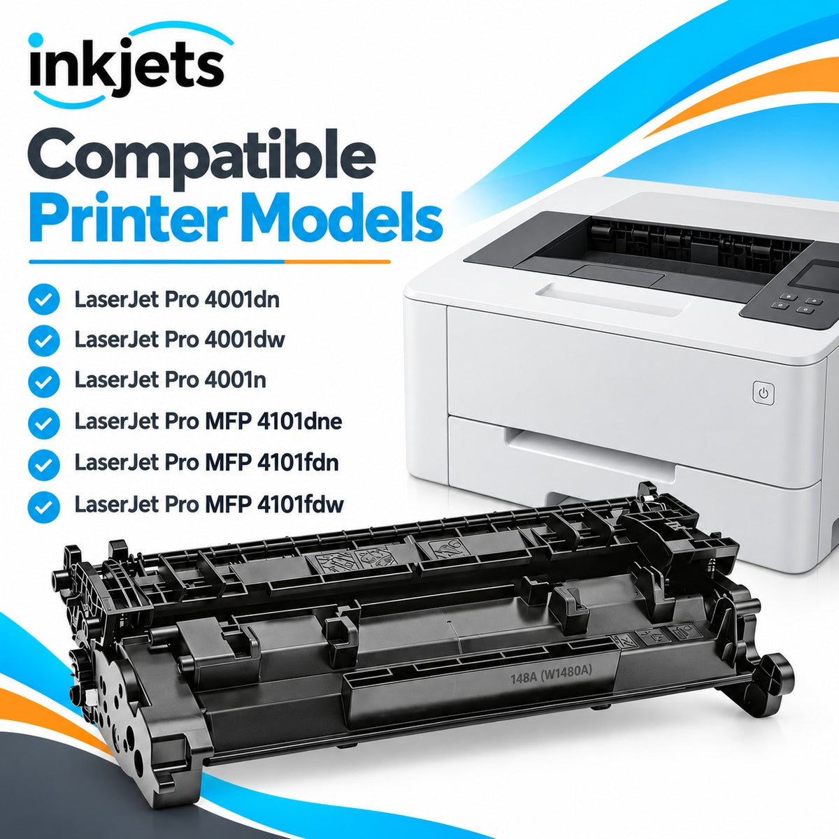 Compatible HP 148A (W1480A) Standard Yield Black Toner Cartridge