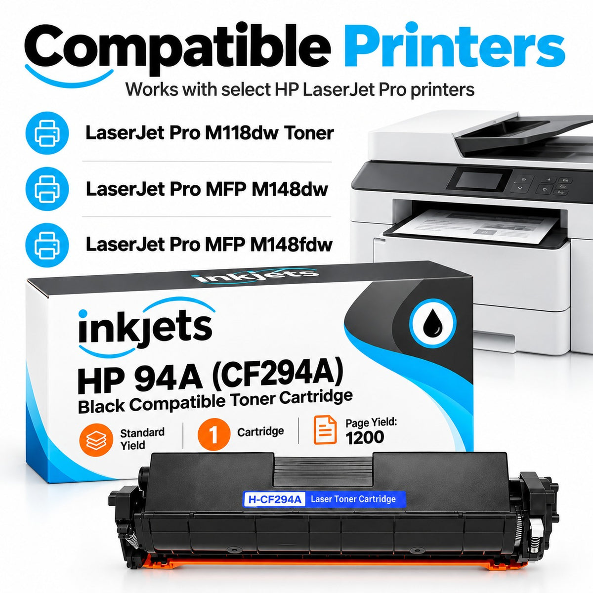 HP 94A (CF294A) Black Compatible Toner Cartridge