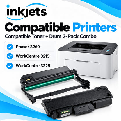 Xerox Phaser 3260 / WorkCentre 3200 Compatible Toner & Drum Cartridge 2-Pack Combo