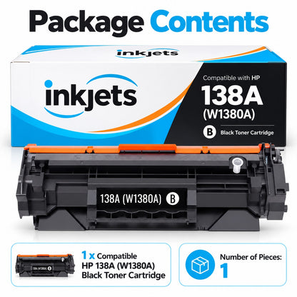 Compatible HP 138A (W1380A) Standard Yield Black Toner Cartridge
