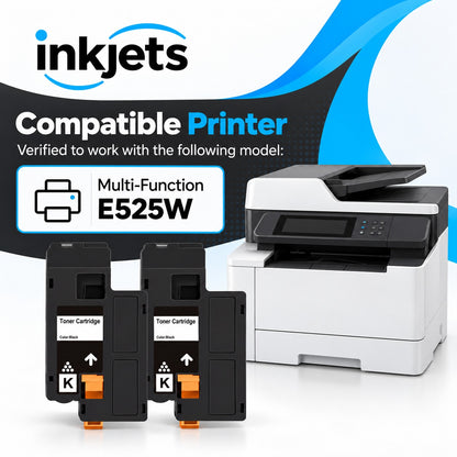 Dell 593-BBJX (DPV4T) Black Compatible Toner Cartridge Twin Pack