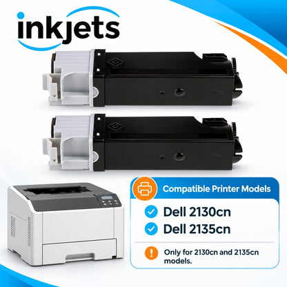 Dell 330-1436 (T106C) Black High-Yield Compatible Toner Cartridge Twin Pack