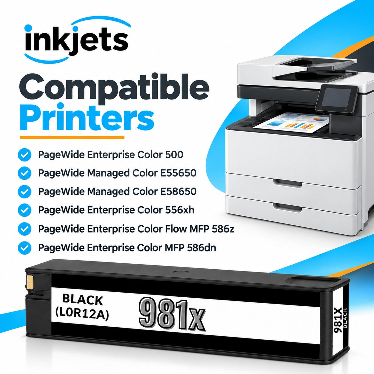 Compatible HP 981X (L0R12A) High Yield Black Toner Cartridge