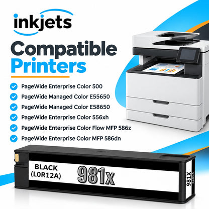 Compatible HP 981X (L0R12A) High Yield Black Toner Cartridge