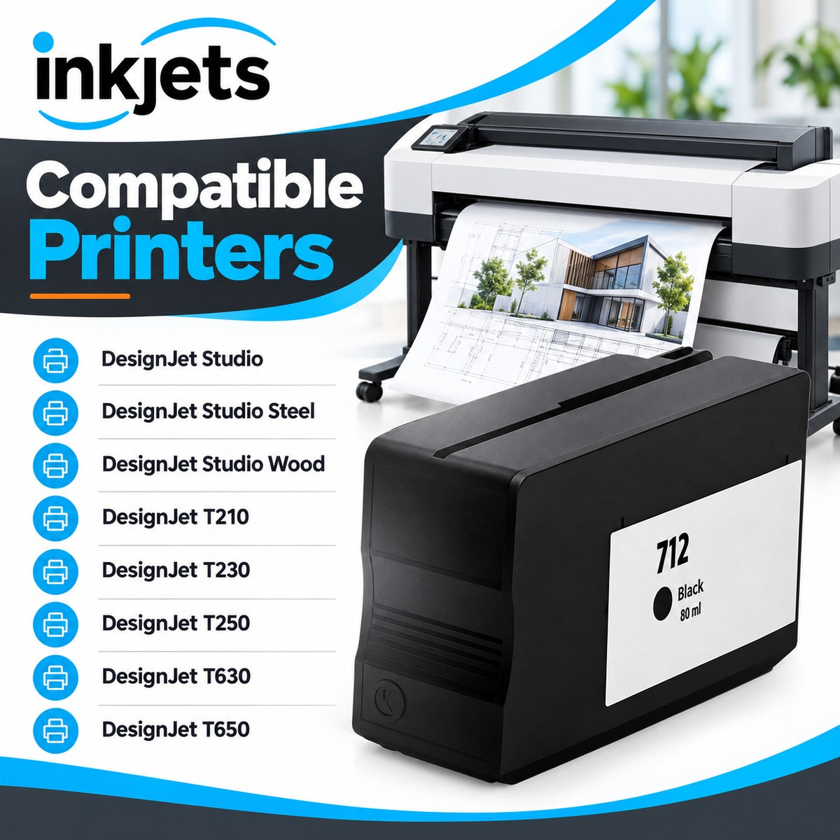 Remanufactured HP 712 Standard Yield Black Ink Cartridge