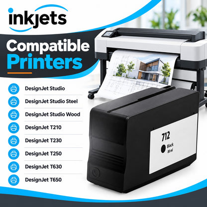 Remanufactured HP 712 Standard Yield Black Ink Cartridge