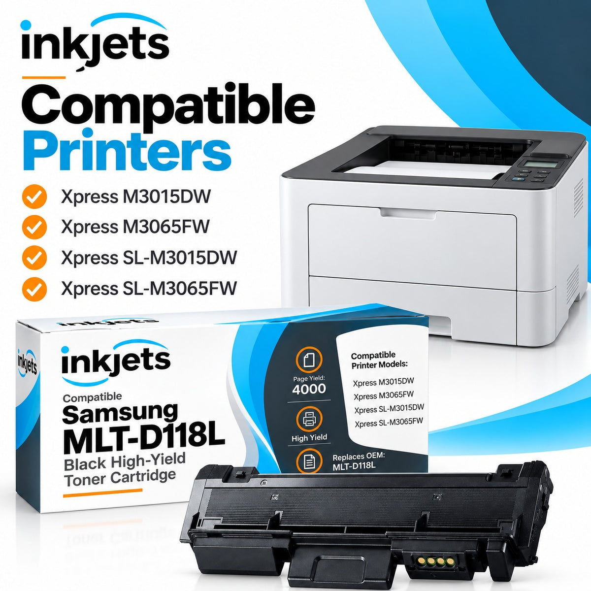 Samsung MLT-D118L Black High-Yield Compatible Toner Cartridge