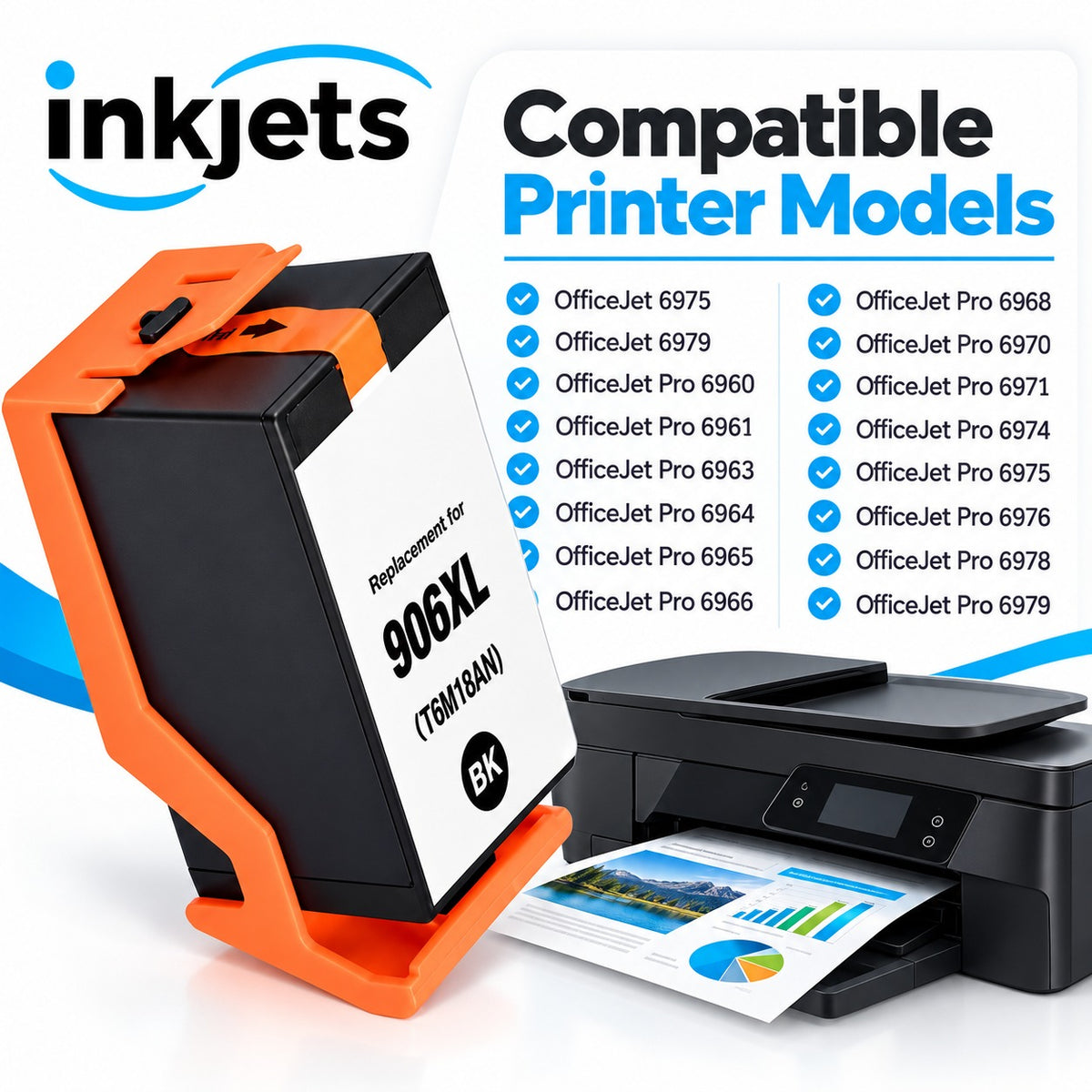 HP 906XL (T6M18AN) Black High-Yield Remanufactured Ink Cartridge