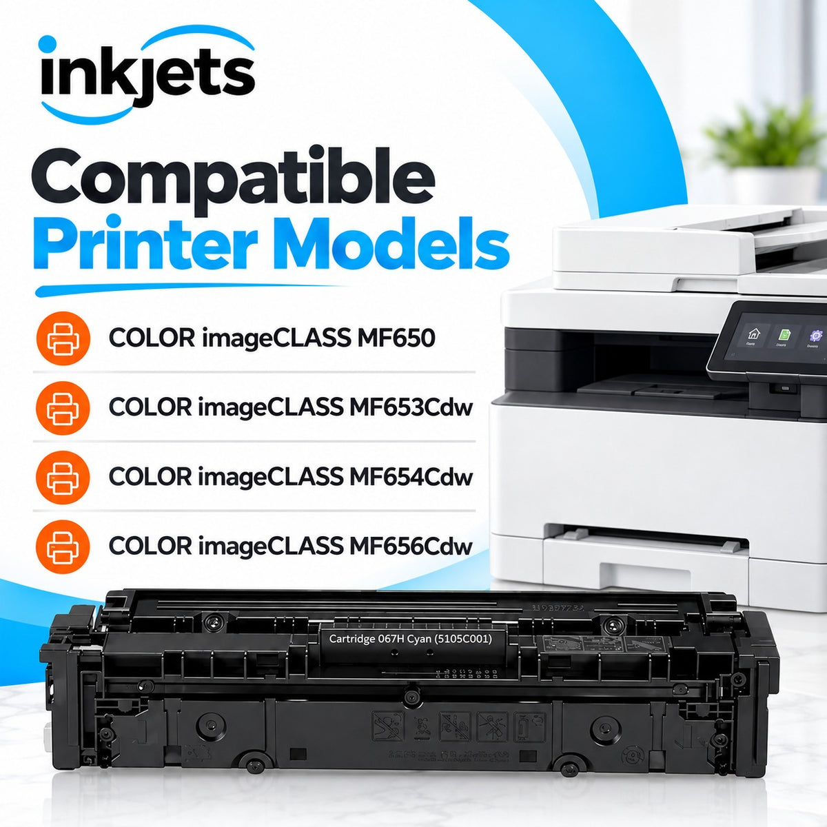Canon 067H (5105C001) Cyan High Yield Compatible Toner Cartridge
