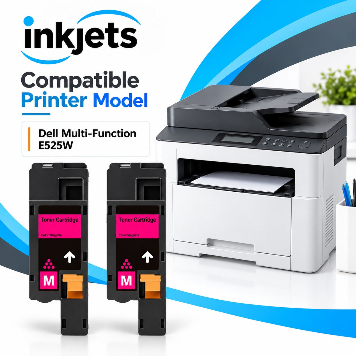 Dell 593-BBJV (G20VW) Magenta Compatible Toner Cartridge Twin Pack