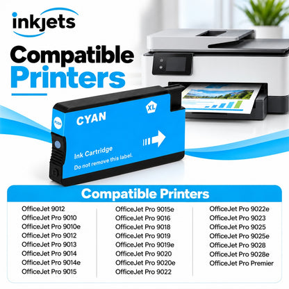 HP 962XL (3JA00AN) Cyan High-Yield Remanufactured Ink Cartridge