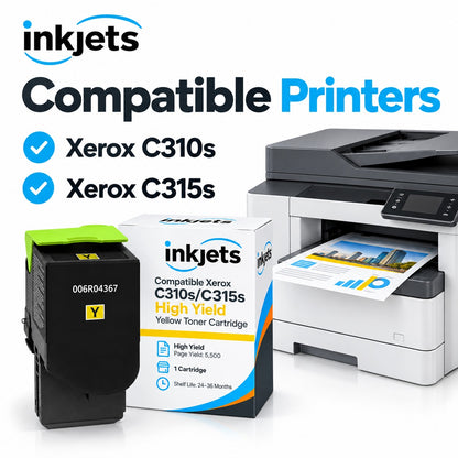 Compatible Xerox C310s/C315s High Yield Yellow Toner Cartridge