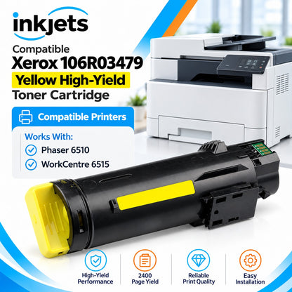 Xerox 106R03479 Yellow High-Yield Compatible Toner Cartridge
