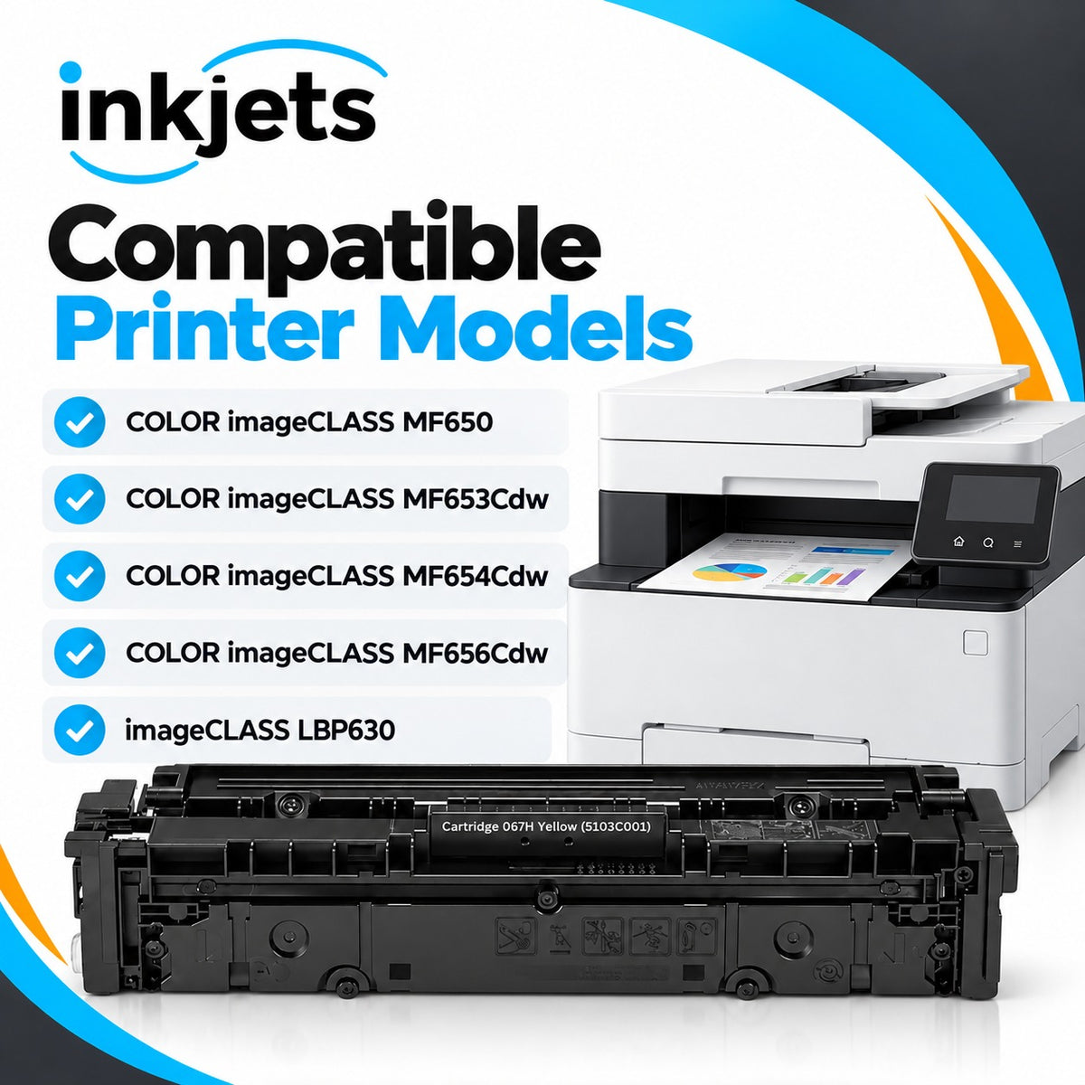 Canon 067H (5103C001) Yellow High Yield Compatible Toner Cartridge
