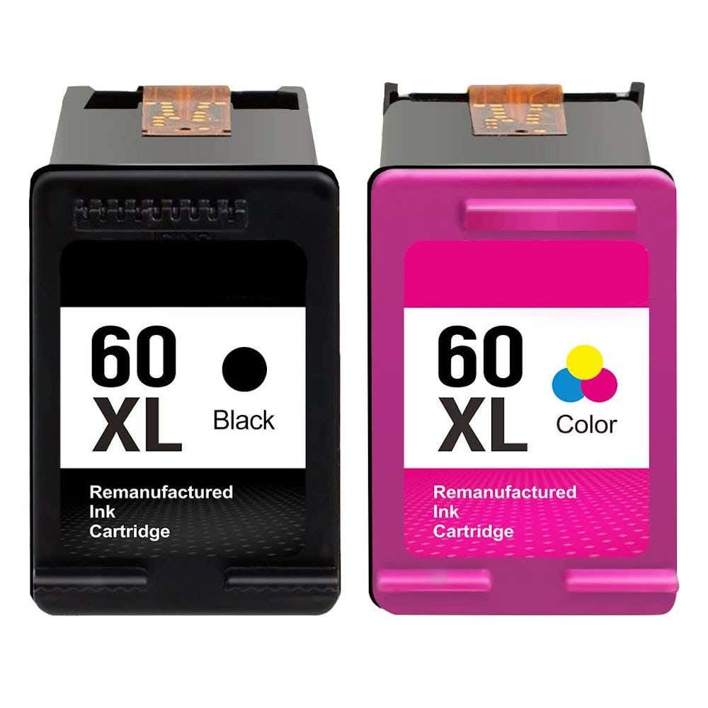 HP 60XL High-Yield Remanufactured Ink Cartridge 2-Pack Combo