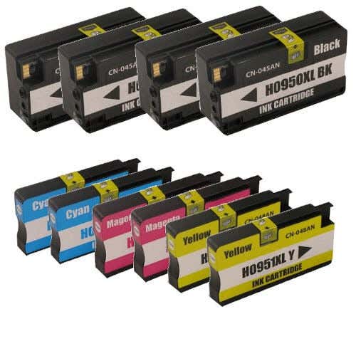 HP 950XL & 951XL High-Yield Remanufactured Ink Cartridge 10-Pack Combo