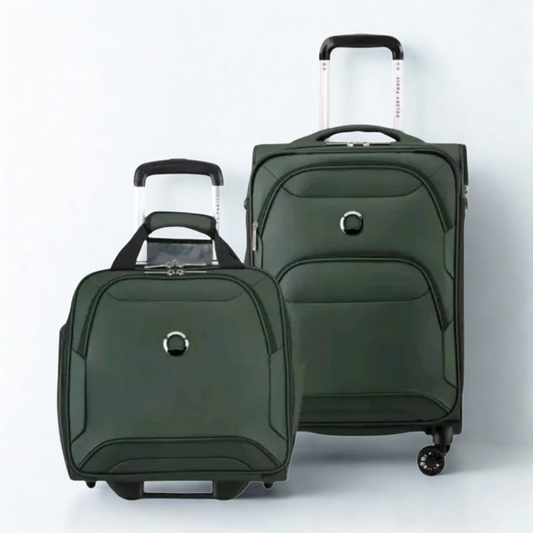 Delsey Paris Storm Plus 2-Piece Under Seater & Carry-On Set – Green