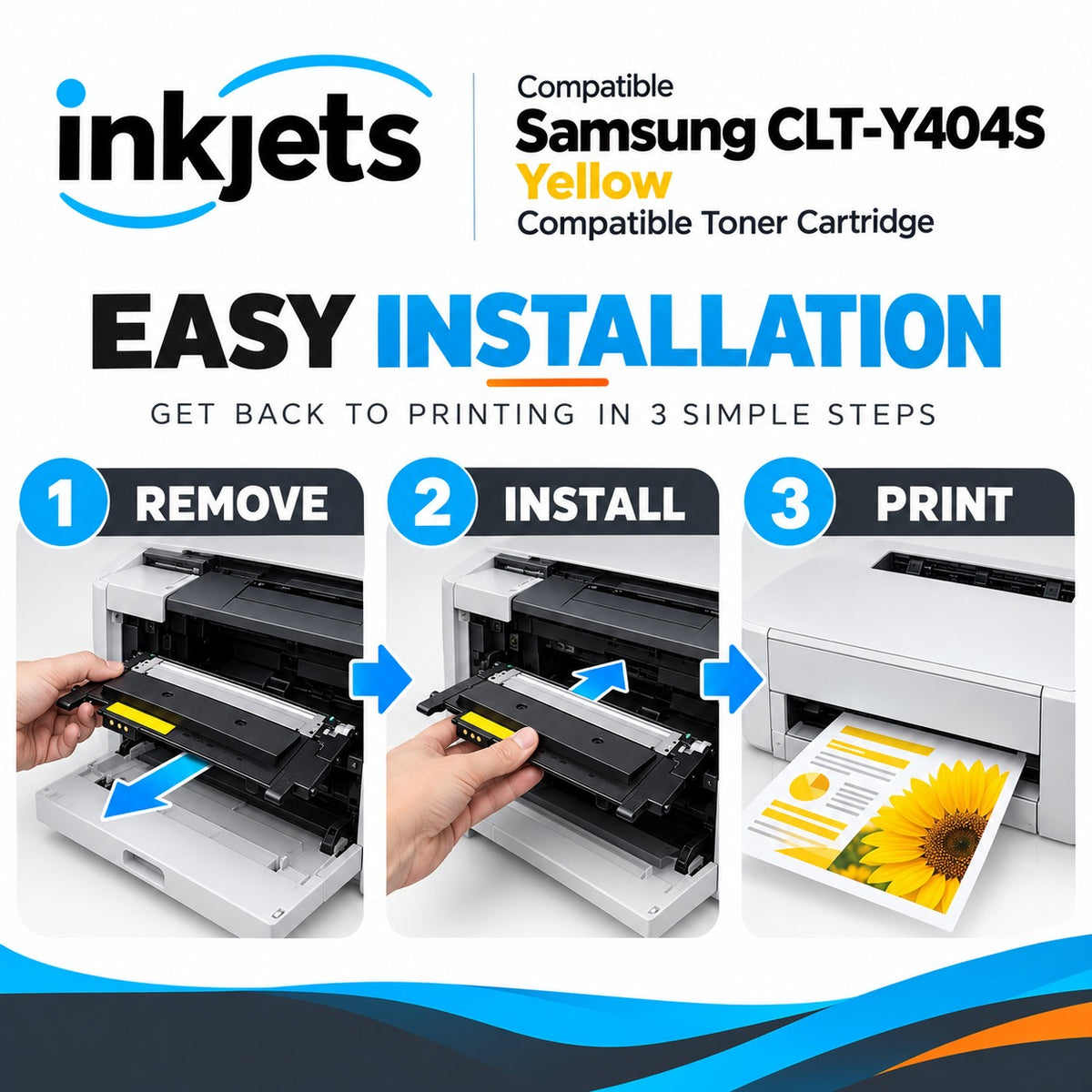 Samsung CLT-Y404S Yellow Compatible Toner Cartridge