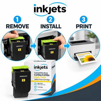 Compatible Xerox C310s/C315s High Yield Yellow Toner Cartridge