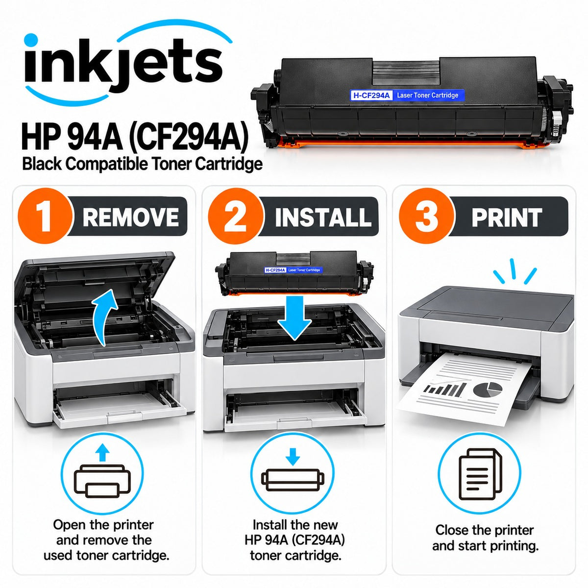 HP 94A (CF294A) Black Compatible Toner Cartridge