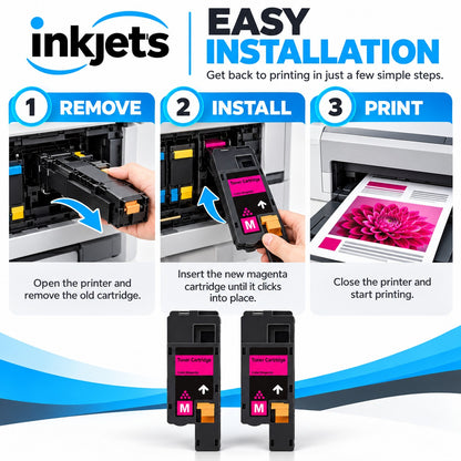 Dell 593-BBJV (G20VW) Magenta Compatible Toner Cartridge Twin Pack