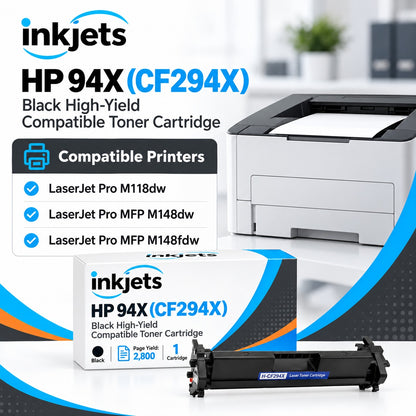 HP 94X (CF294X) Black High-Yield Compatible Toner Cartridge