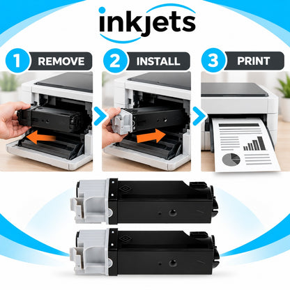 Dell 330-1436 (T106C) Black High-Yield Compatible Toner Cartridge Twin Pack