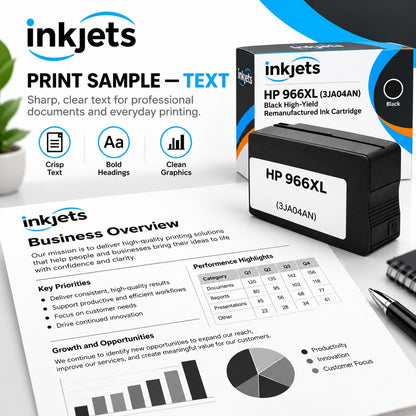 HP 966XL (3JA04AN) Black High-Yield Remanufactured Ink Cartridge