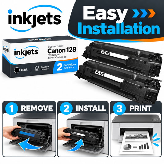 Canon 128 (3500B001) Black Compatible Toner Cartridge Twin Pack