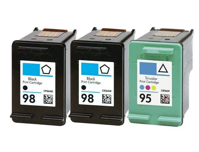 98a Ink HP 98 & 95 Remanufactured Ink Cartridge 3-Pack Combo – Inkjets.com