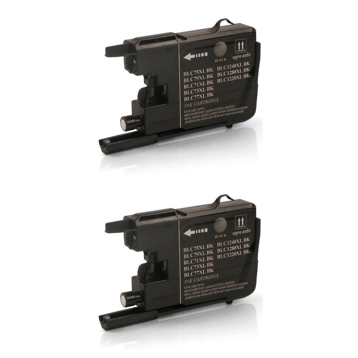 Lc75bk Brother LC75BK (Replaces LC71BK) Black High-Yield Compatible Ink ...