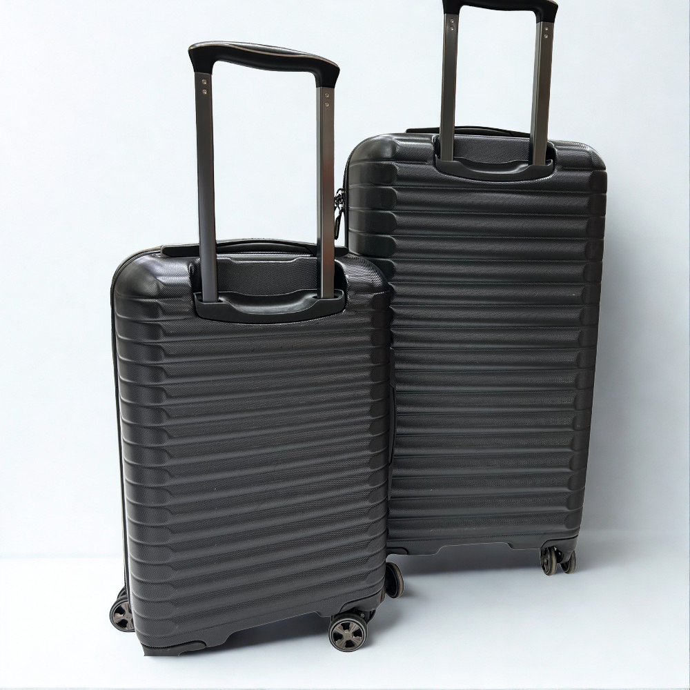 Delsey Paris 2‑Piece Hardside Trunk Luggage Set – Black