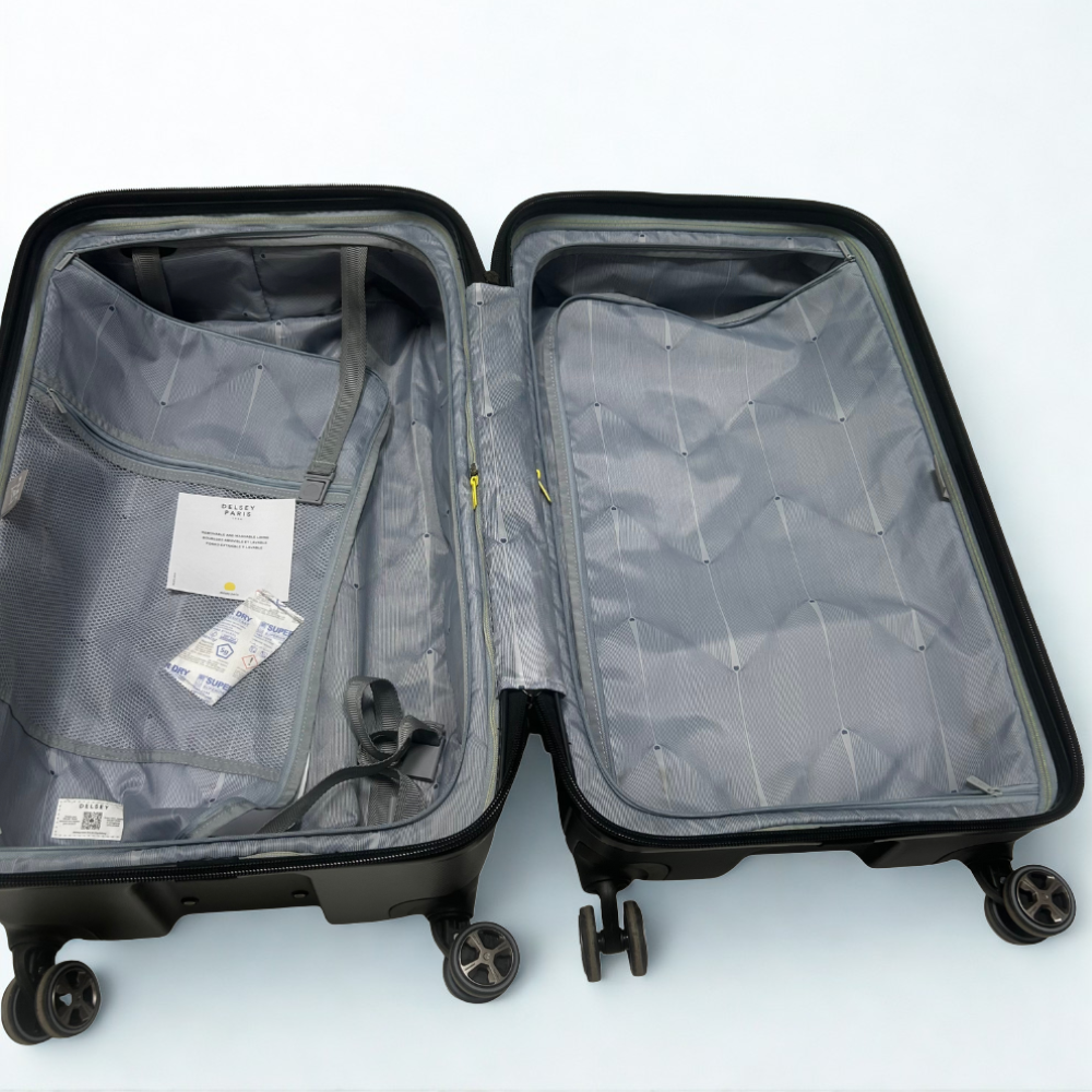 Delsey Paris 2‑Piece Hardside Trunk Luggage Set – Black
