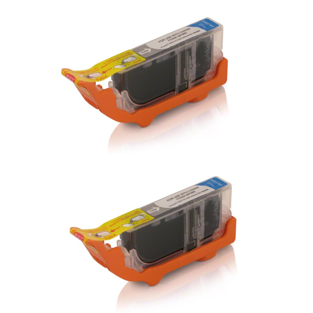 Canon CLI-221GR (2950B001) Gray Compatible Ink Cartridge Twin Pack