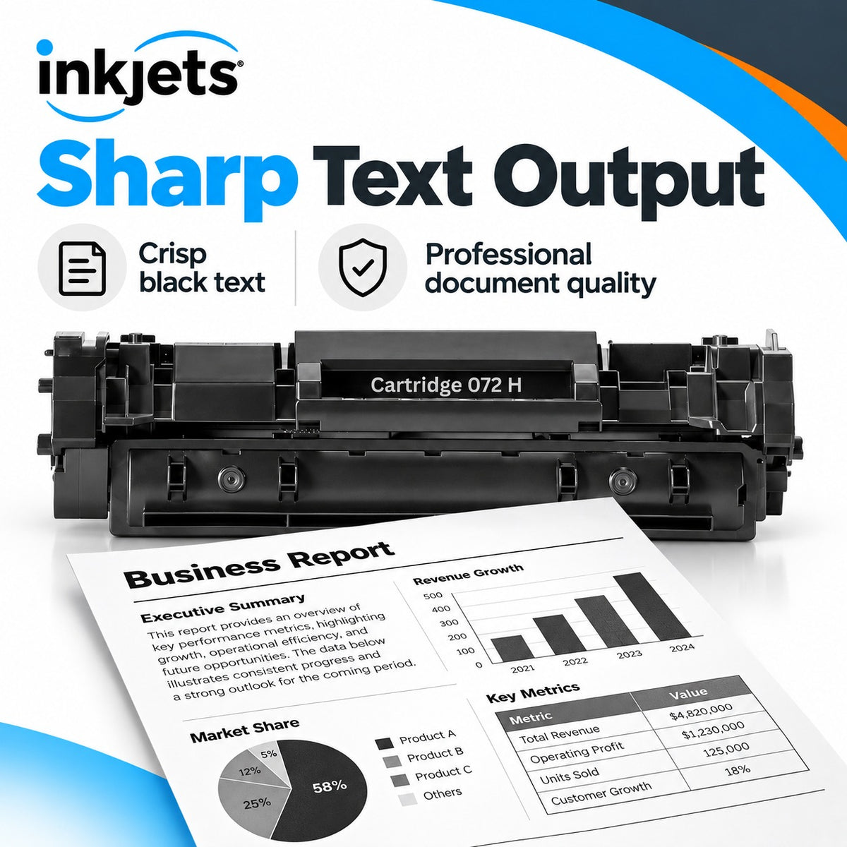 Compatible Canon 072H Black High Yield Toner Cartridge