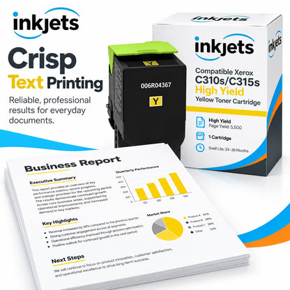 Compatible Xerox C310s/C315s High Yield Yellow Toner Cartridge