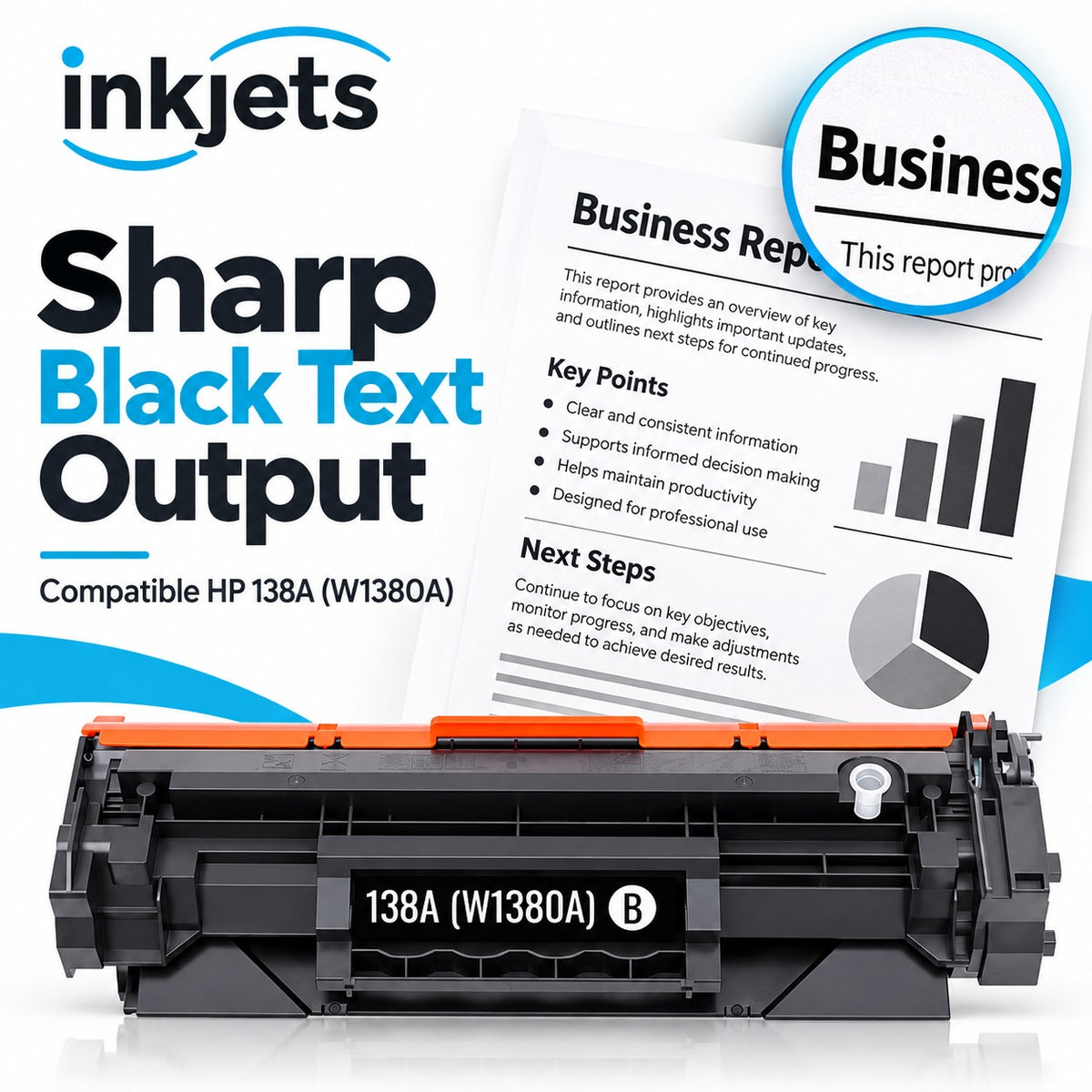 Compatible HP 138A (W1380A) Standard Yield Black Toner Cartridge