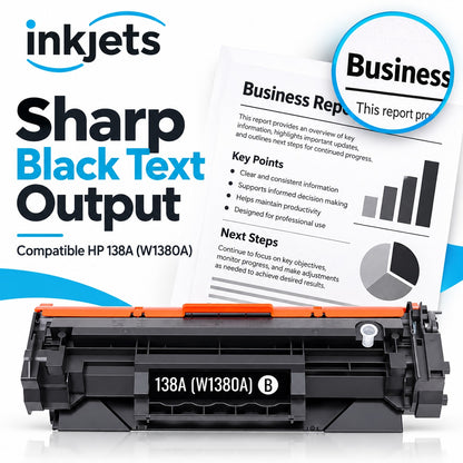 Compatible HP 138A (W1380A) Standard Yield Black Toner Cartridge