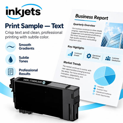 Compatible Epson 340XL (T340XL520) Light Cyan High Yield Ink Cartridge