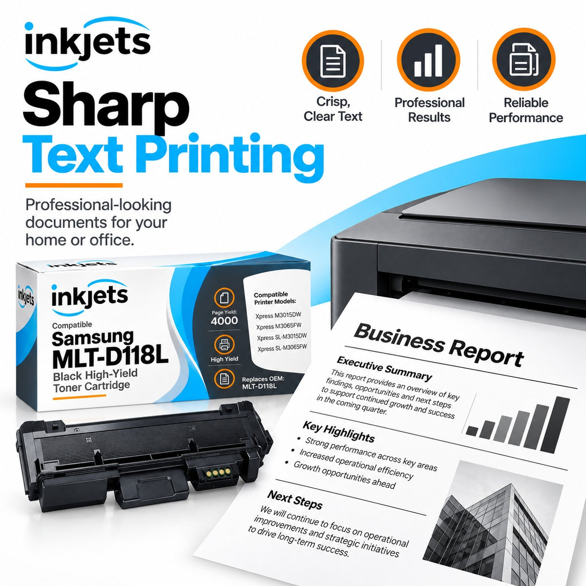 Samsung MLT-D118L Black High-Yield Compatible Toner Cartridge
