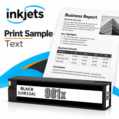 Compatible HP 981X (L0R12A) High Yield Black Toner Cartridge