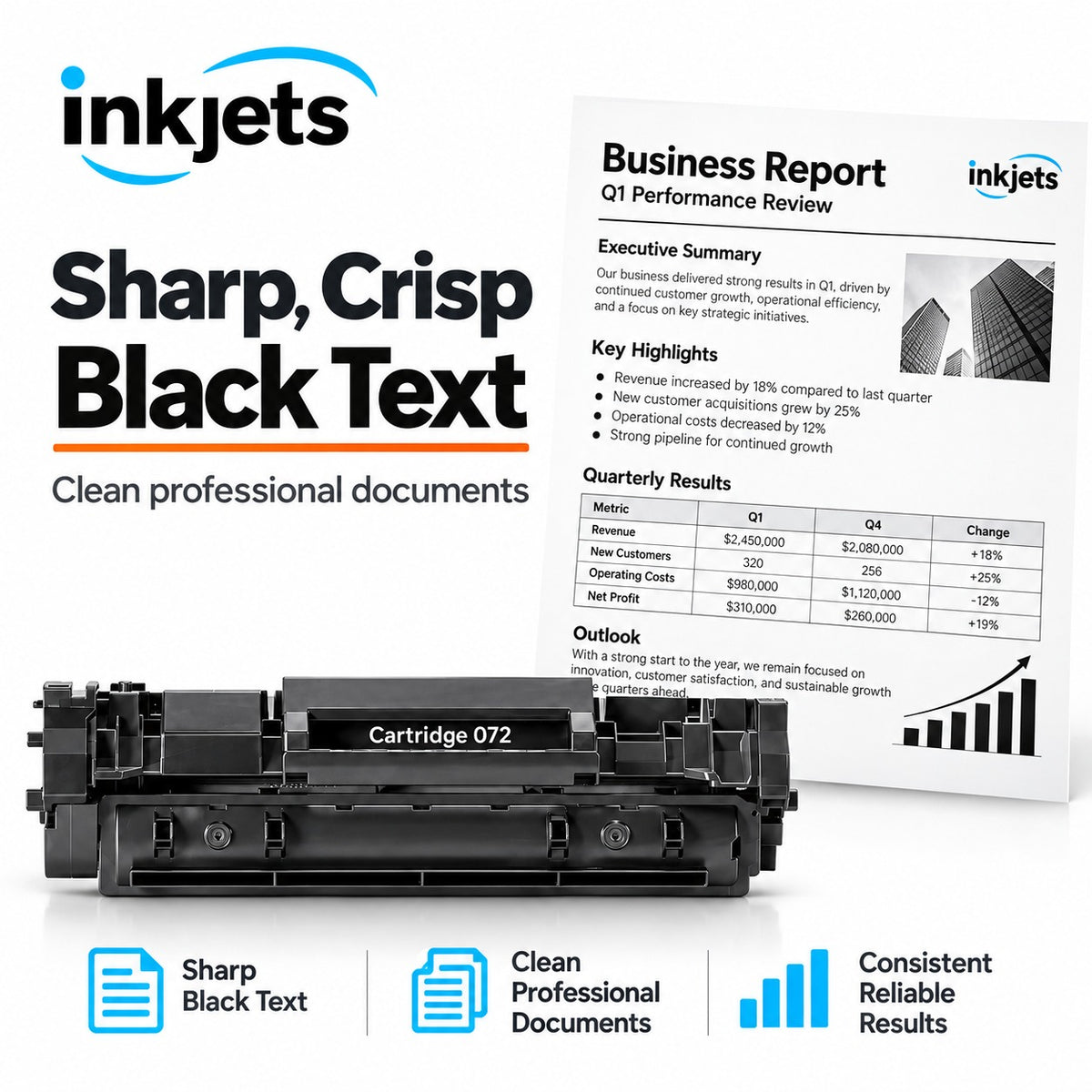 Canon 072 Black Compatible Standard Yield Compatible Toner Cartridge