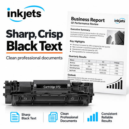 Canon 072 Black Compatible Standard Yield Compatible Toner Cartridge