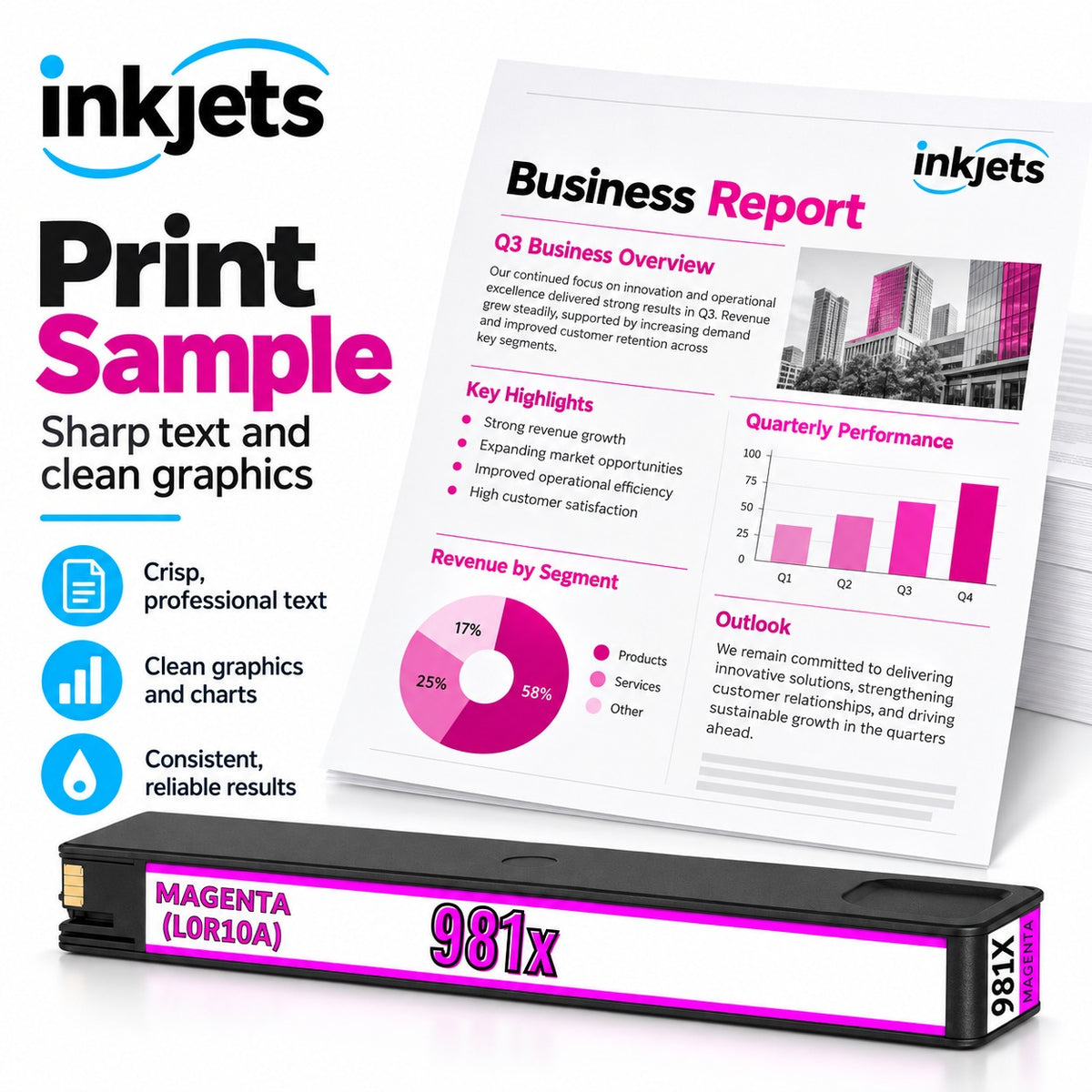 Compatible HP 981X (L0R10A) High Yield Magenta Toner Cartridge