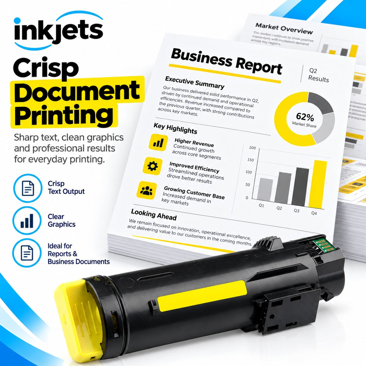 Xerox 106R03479 Yellow High-Yield Compatible Toner Cartridge