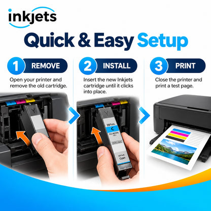Canon PGI-280XXL & CLI-281XXL Super High-Yield Compatible Ink Cartridge 5-Pack Combo