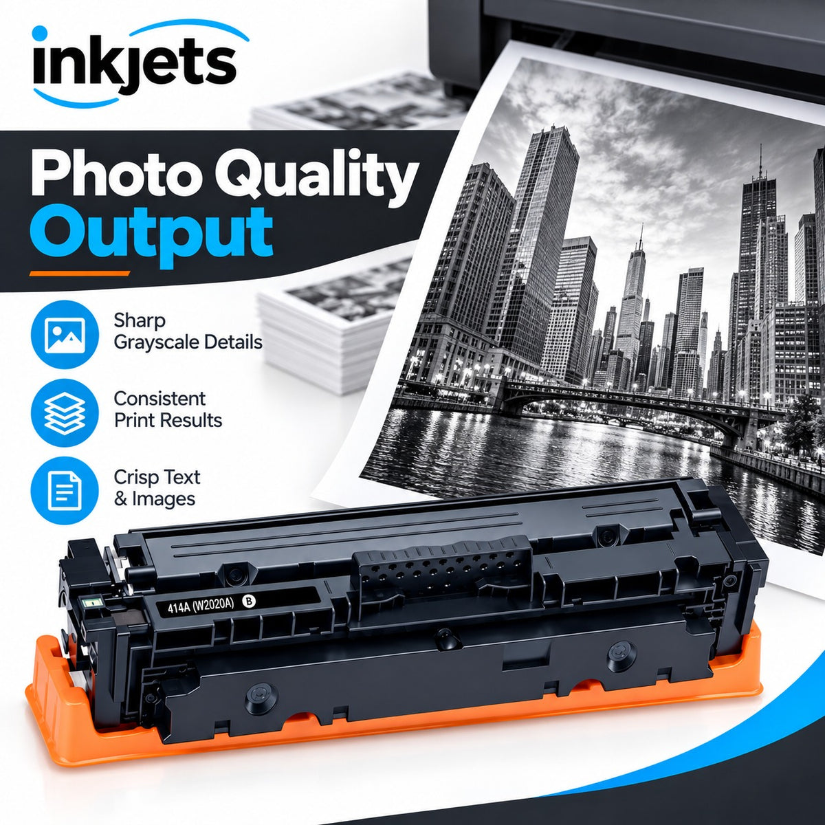 Compatible HP 414A (W2020A) Standard Yield Black Toner Cartridge